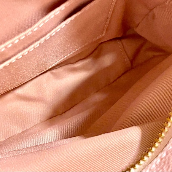 Coach Pink Powder Pink Crossbody Bag with Tan Accent Card Holder - Picture 10 of 10